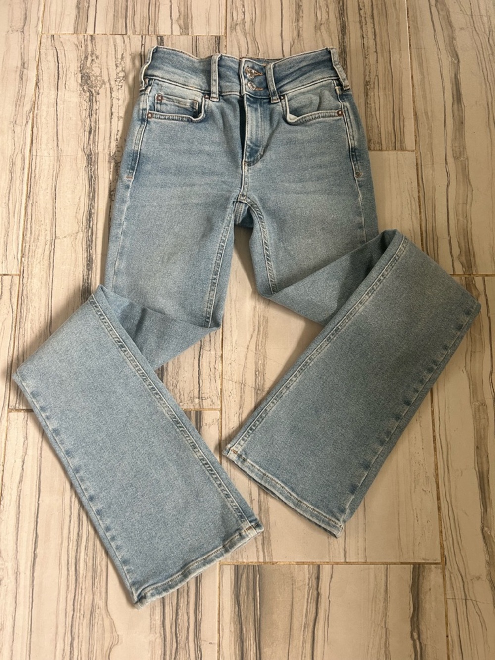 EUC We The Free Shayla Mid Rise Skinny Flare Stretch Bootcut Jeans - Picture 8 of 16